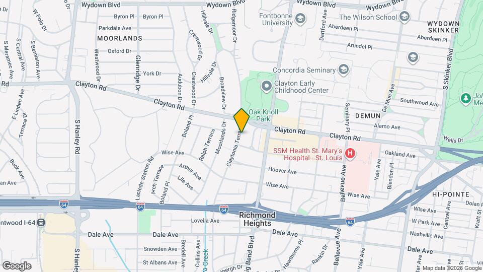 1020 Claytonia Terrace Map and Location Details