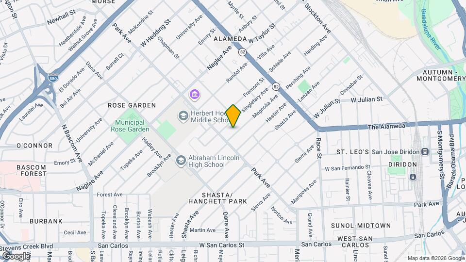 1351 Magnolia Ave Map and Location Details