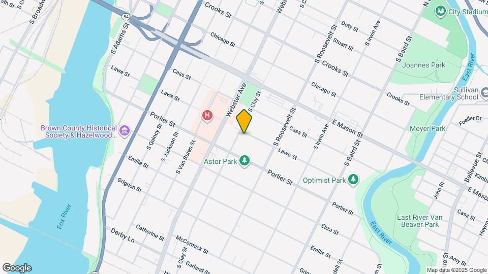 1106 Lawe St Map and Location Details