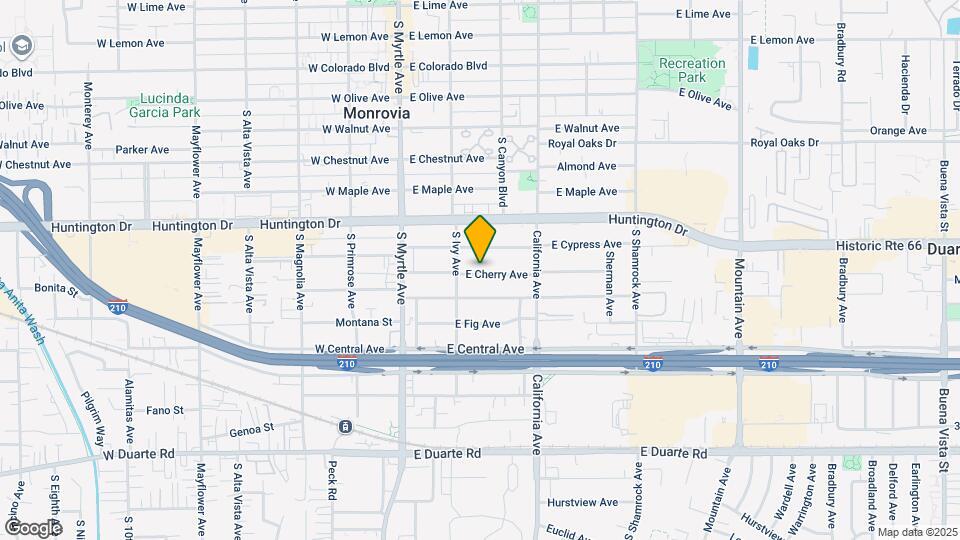 223 E Cherry Ave Map and Location Details