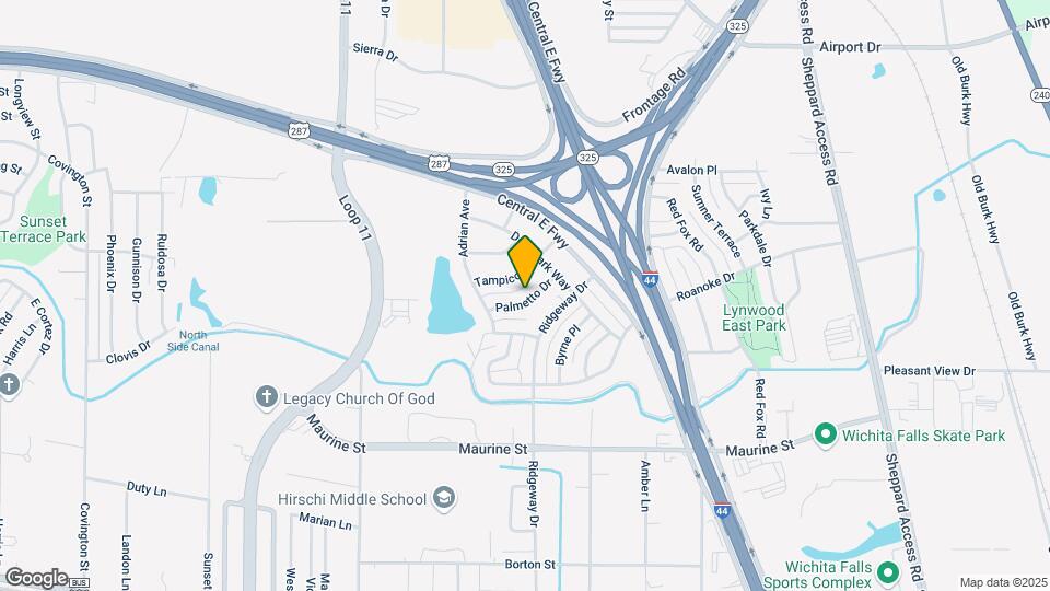 2712 Palmetto Dr Map and Location Details