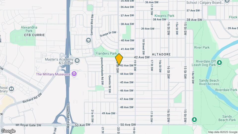 2049 43 Av SW Map and Location Details