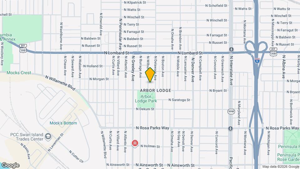 7034 N Wilbur Ave Map and Location Details