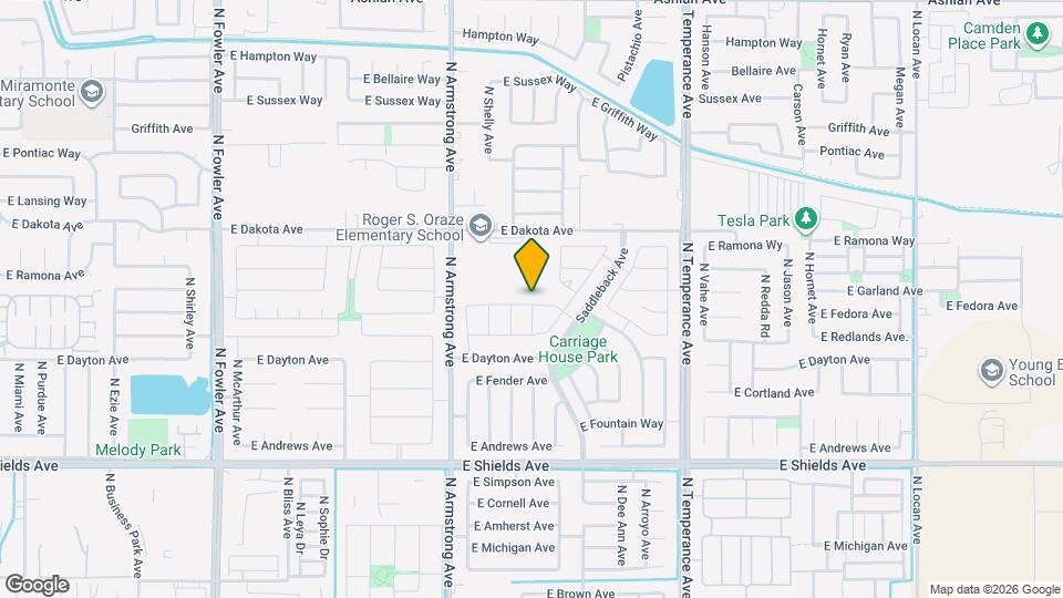 6682 E Fedora Ave Map and Location Details
