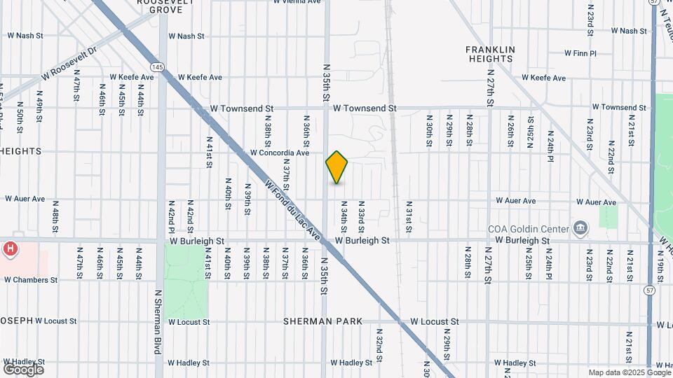 3215 N 34th St Map and Location Details