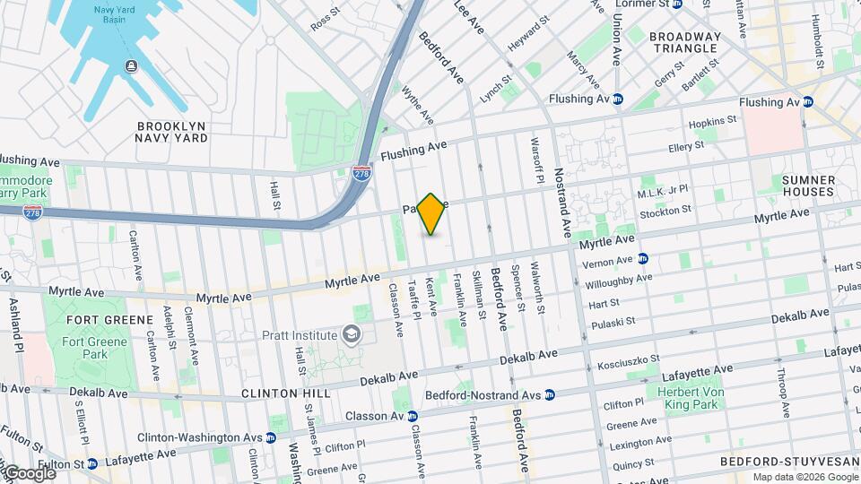 847 Kent Ave, Unit Kent Avenue Mapa y Detalles de la Ubicación