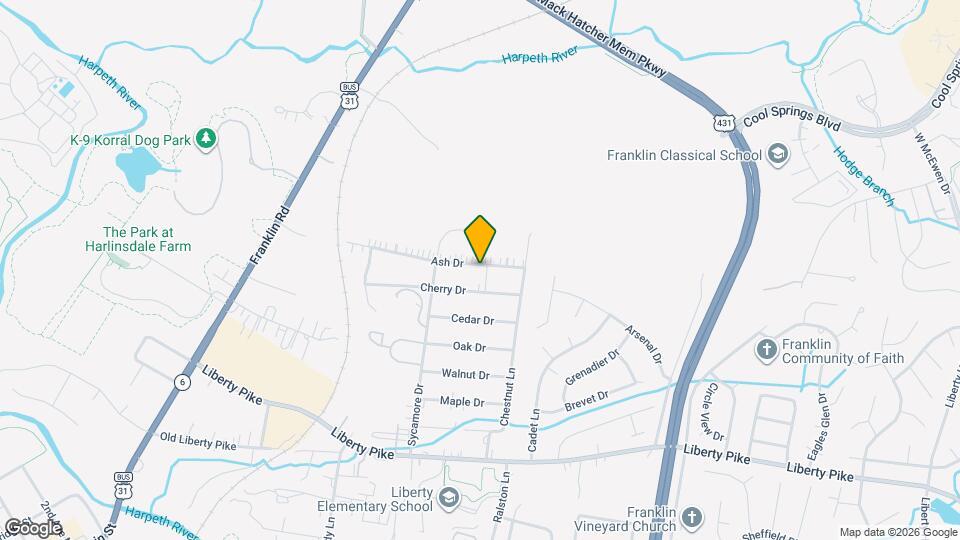 215 Ash Dr Map and Location Details