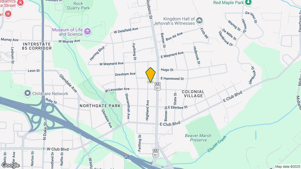2608 Highland Ave Map and Location Details