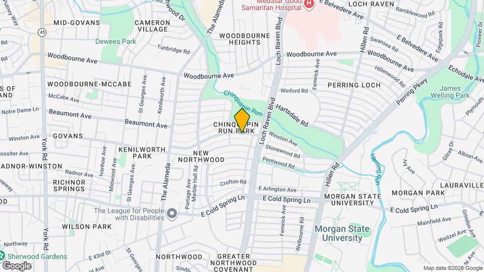 1419 Winston Ave Map and Location Details