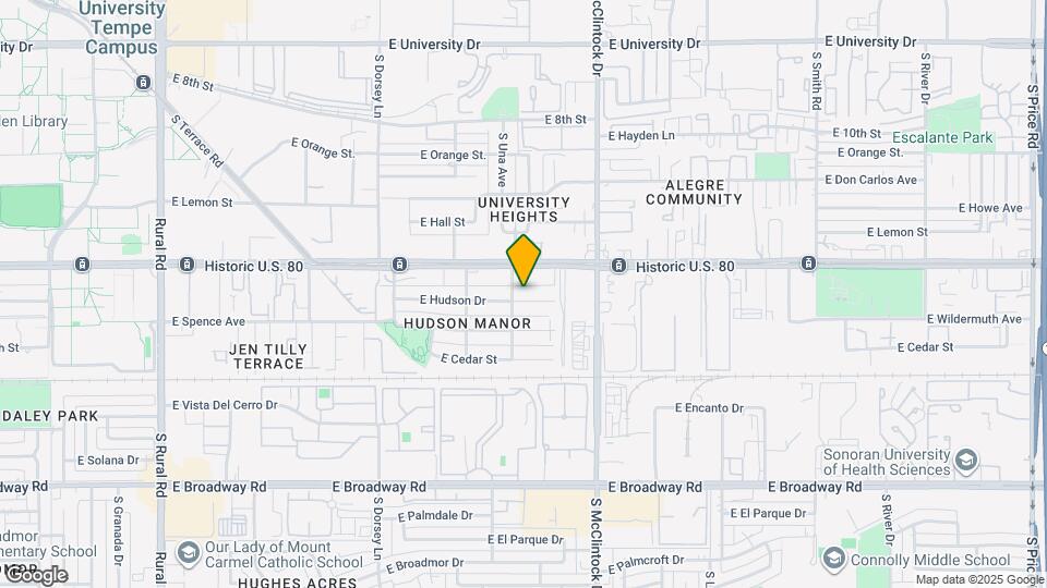 1608 E Hudson Dr Map and Location Details