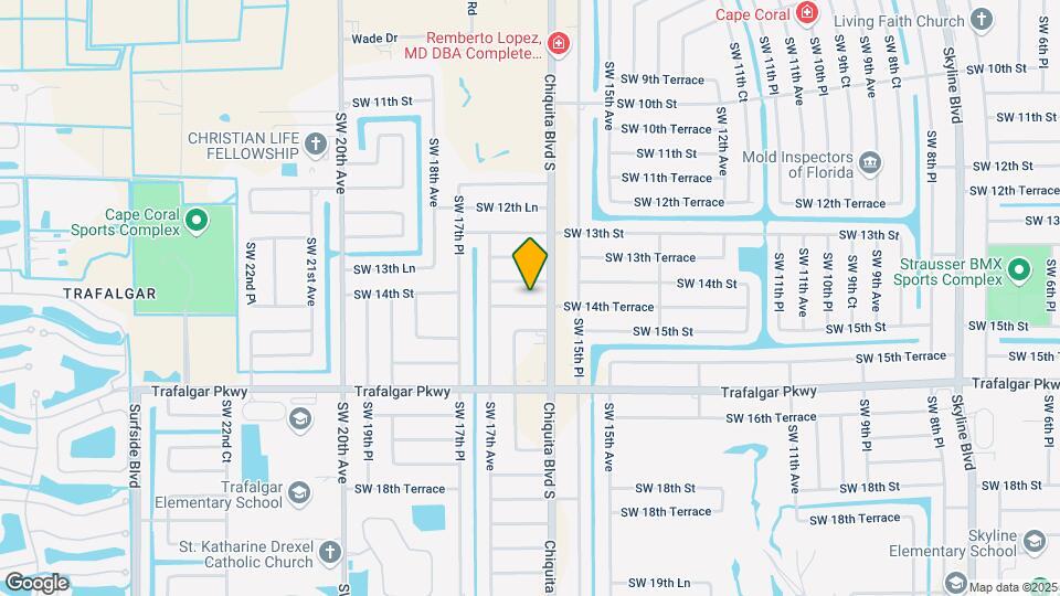 1609 SW 14th Terrace Map and Location Details