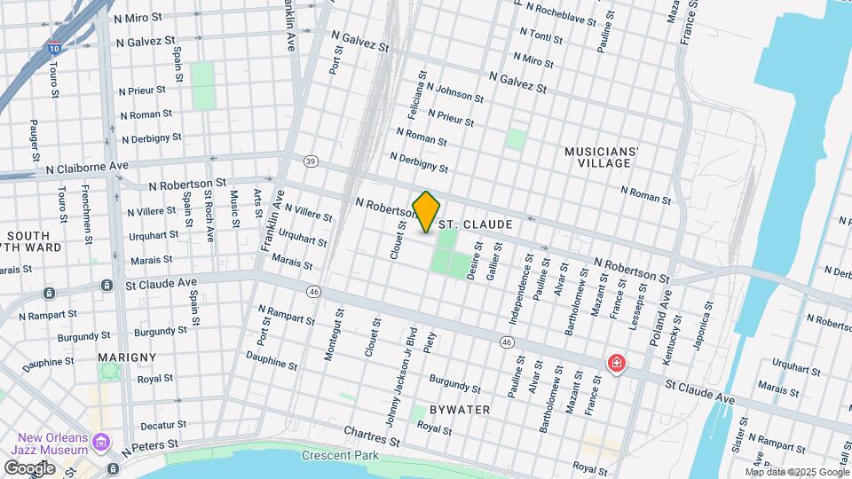 3149 N Villere St, Unit 3149 Map and Location Details