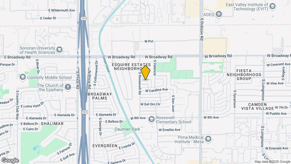 2338 W Concho Ave Map and Location Details