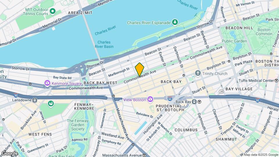280 Commonwealth Ave, Unit 101 Map and Location Details