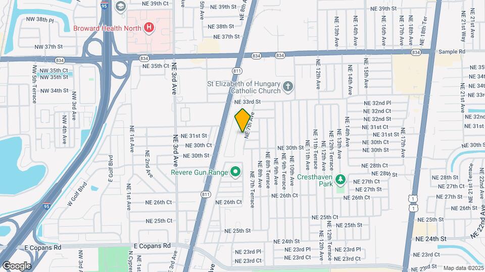 3031 NE 7th Ave Map and Location Details