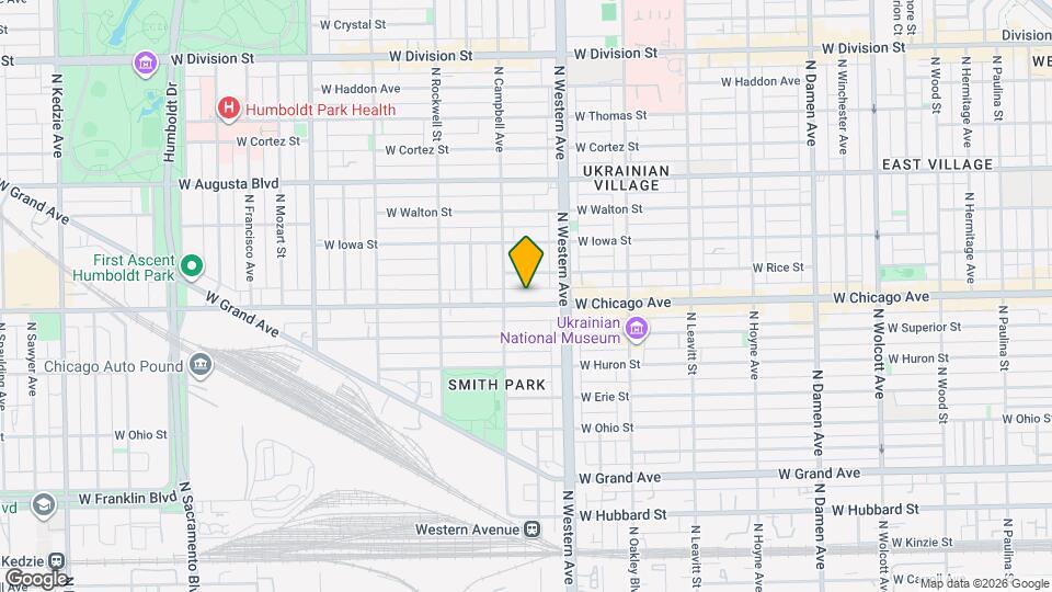 2438 W Chicago Ave, Unit #1 Mapa y Detalles de la Ubicación
