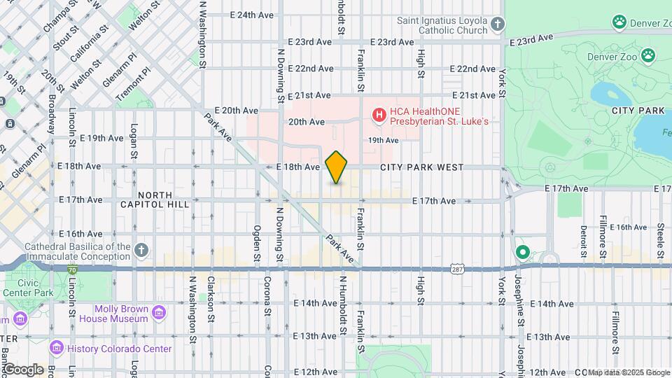 1721 N Humboldt St-Unit -302 Map and Location Details