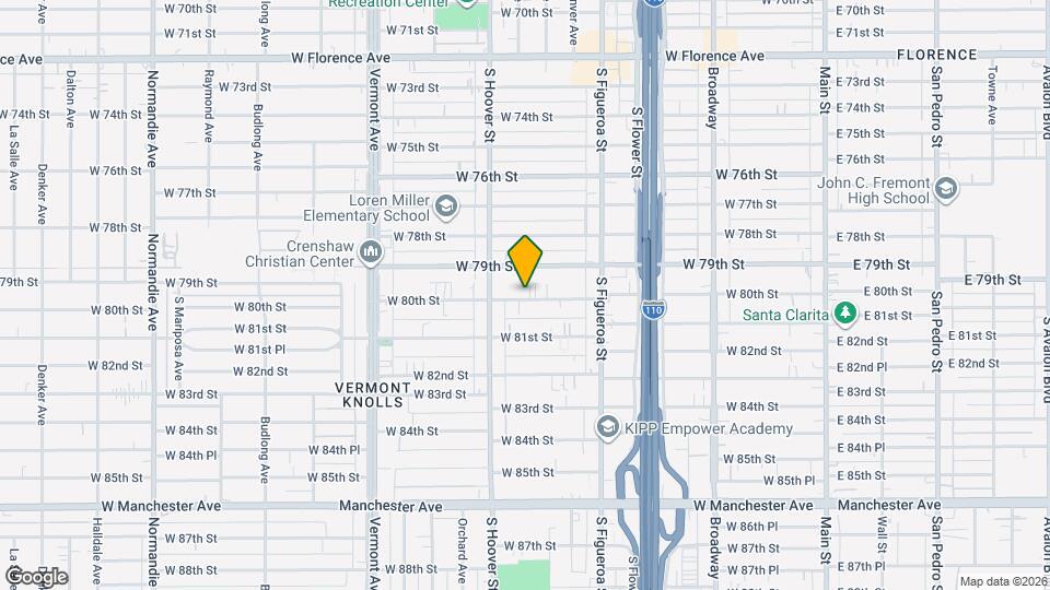 707 W 80th St Map and Location Details