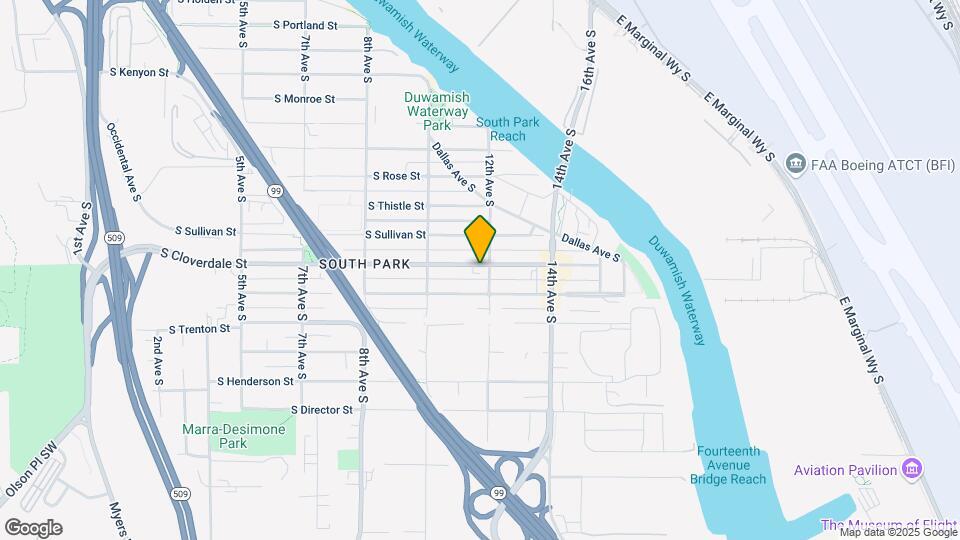 1061 S Cloverdale St Map and Location Details