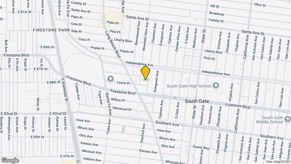 8659 Chestnut Ave Map and Location Details