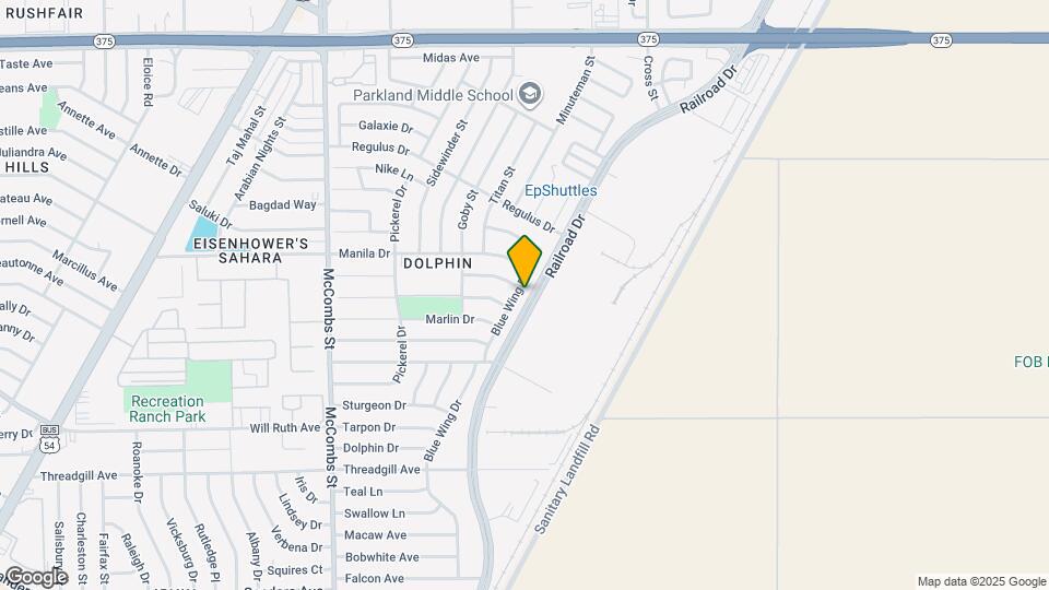 9752 Blue Wing Dr Map and Location Details