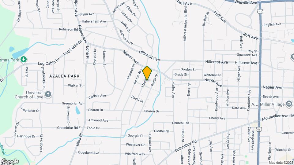 1082 Macon Ave Map and Location Details