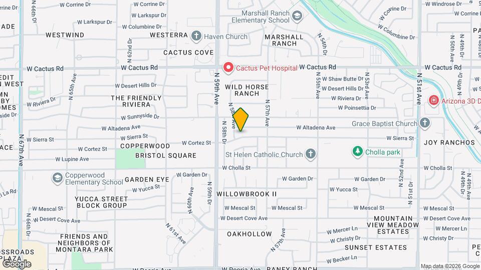 5756 W Cortez St Mapa y Detalles de la Ubicación