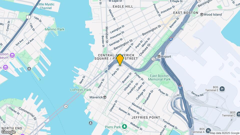 135 Paris St, Unit #C Map and Location Details