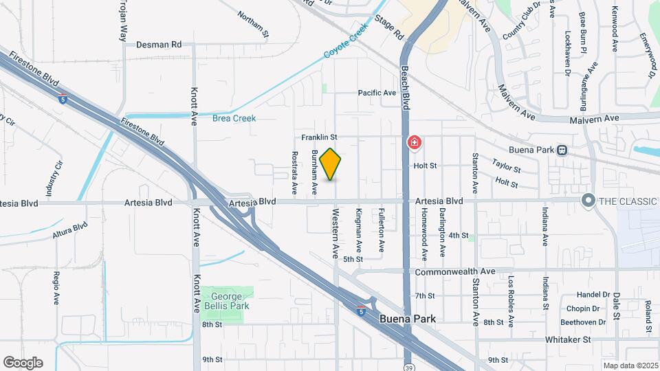 5921 Western Ave Map and Location Details