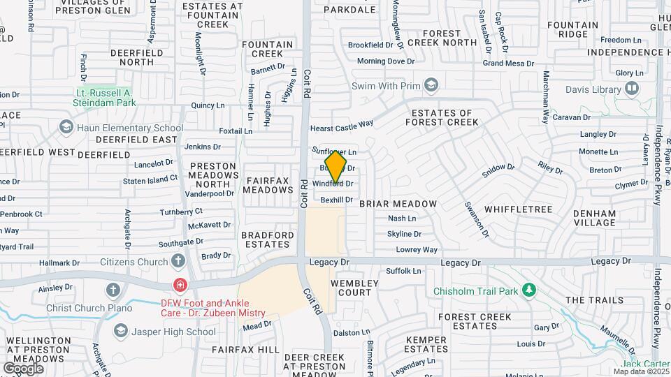 3928 Windford Dr Map and Location Details
