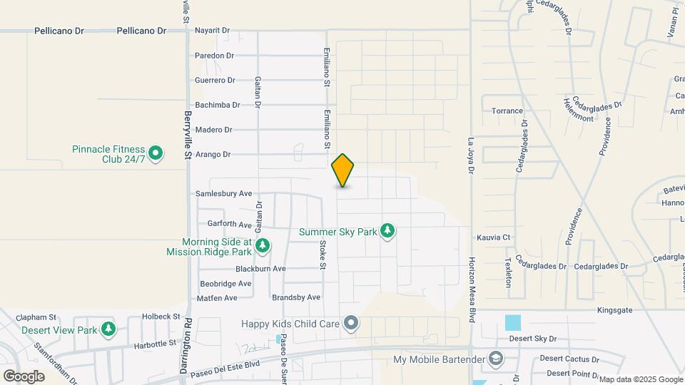 1172 Indigo Sky St Map and Location Details