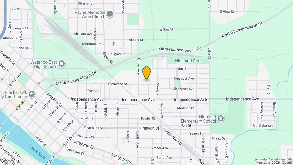 823 Glenwood St Map and Location Details