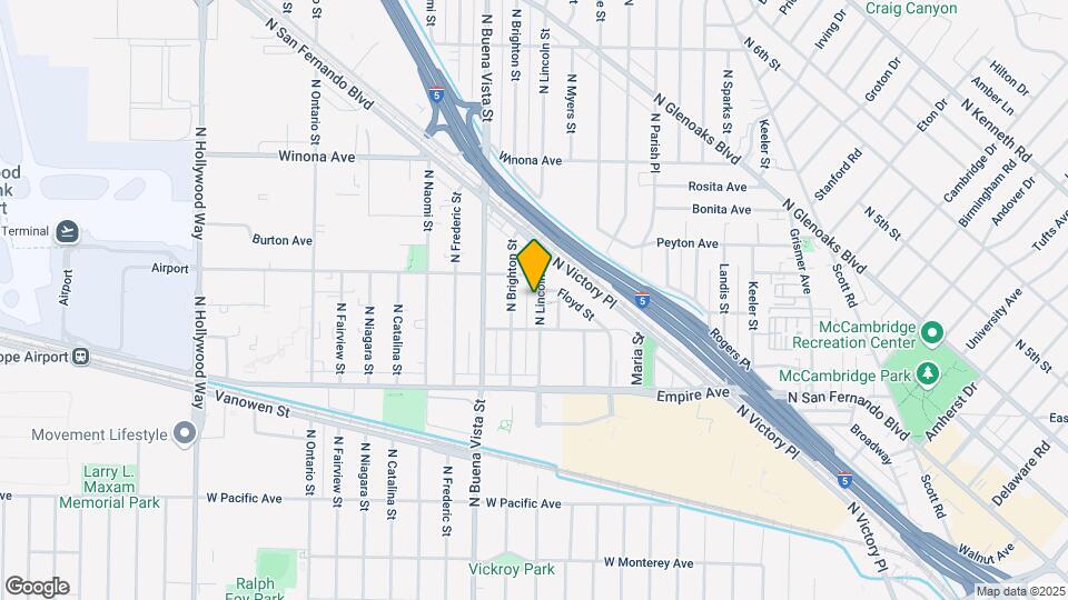 2127 N Lincoln St Map and Location Details