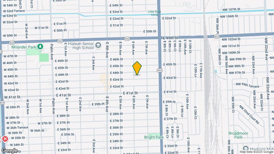 621 E 43rd St Mapa y Detalles de la Ubicación