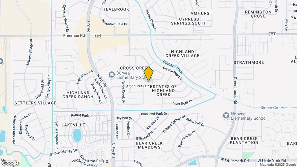 20010 Arbor Creek Dr Map and Location Details
