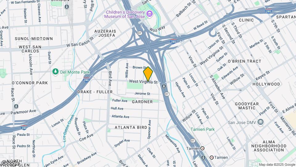 388 W Virginia St Map and Location Details