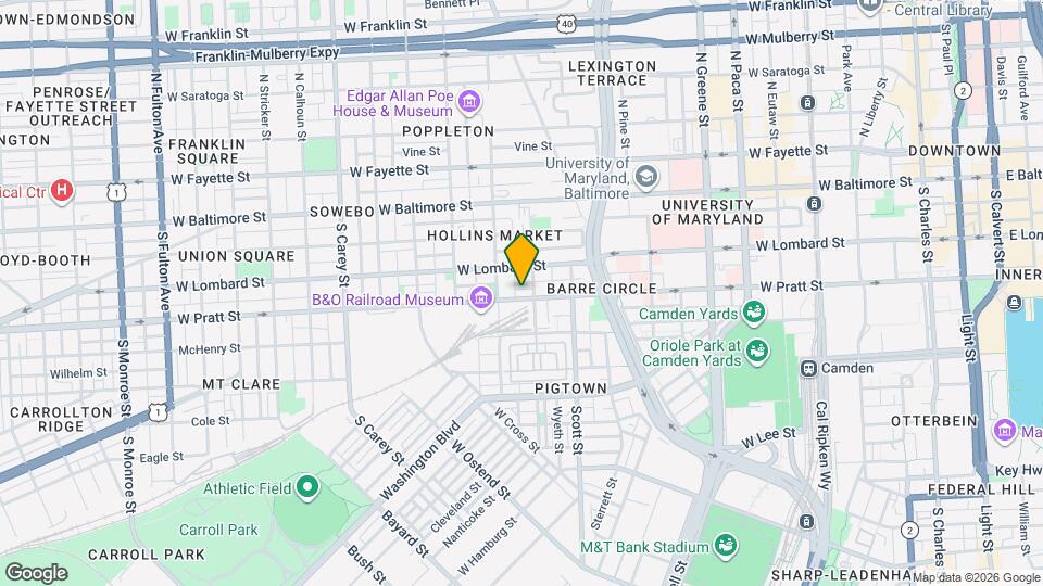 846 W Pratt St Mapa y Detalles de la Ubicación