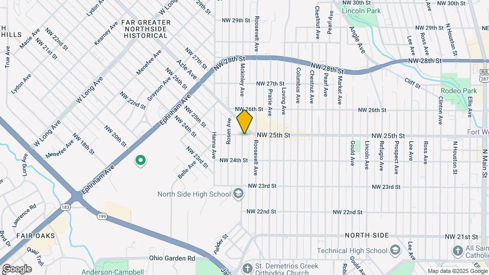 1723 NW 25th St Map and Location Details