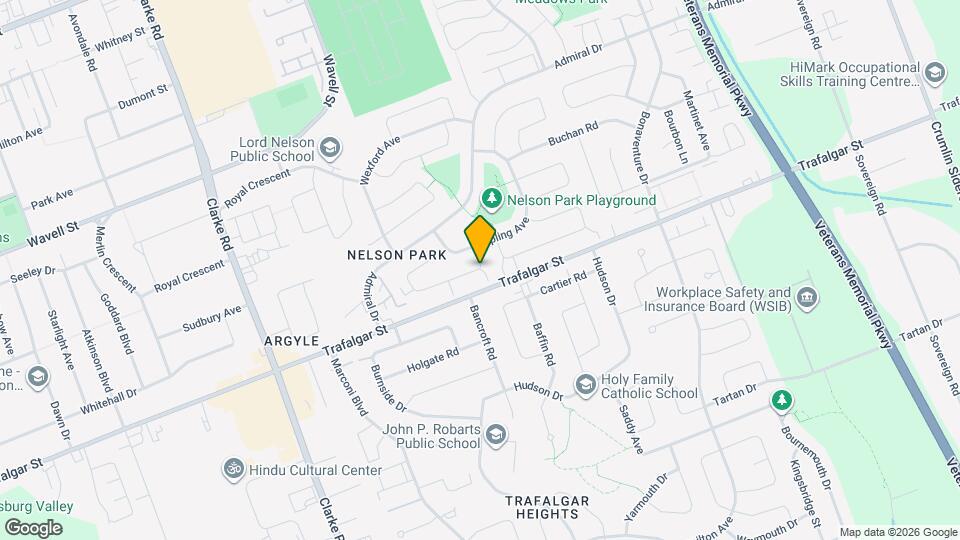 161 Toulon Crescent Map and Location Details