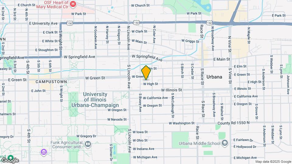 708 W High St Mapa y Detalles de la Ubicación