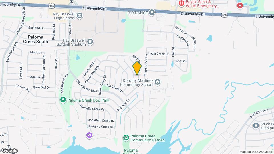 800 Bird Creek Dr Map and Location Details