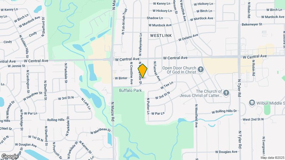 542 N Valleyview St Map and Location Details