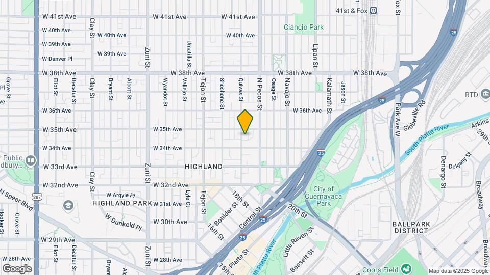 3434-3436 Quivas St Mapa y Detalles de la Ubicación
