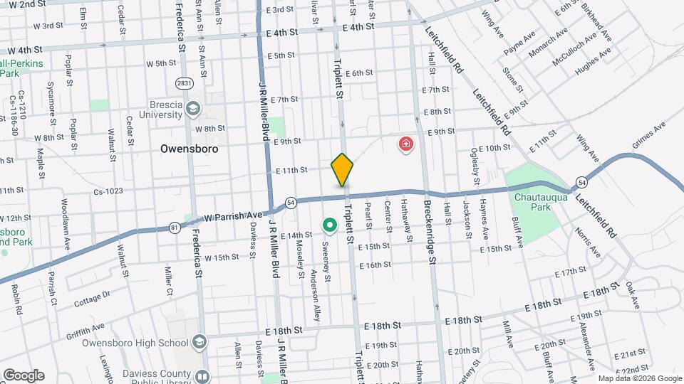 1144 Triplett St Map and Location Details
