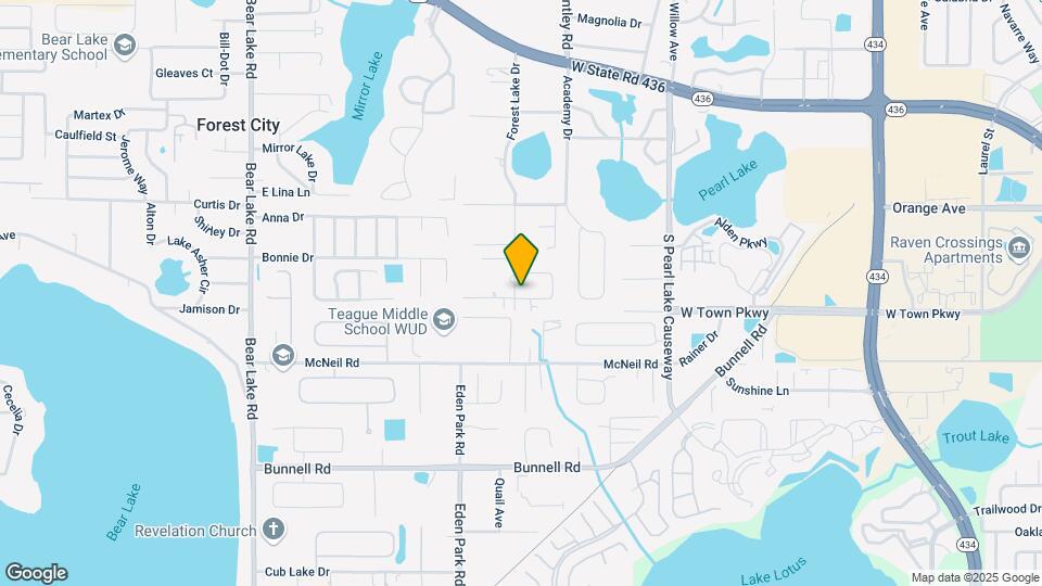625 Forest Lake Dr Mapa y Detalles de la Ubicación