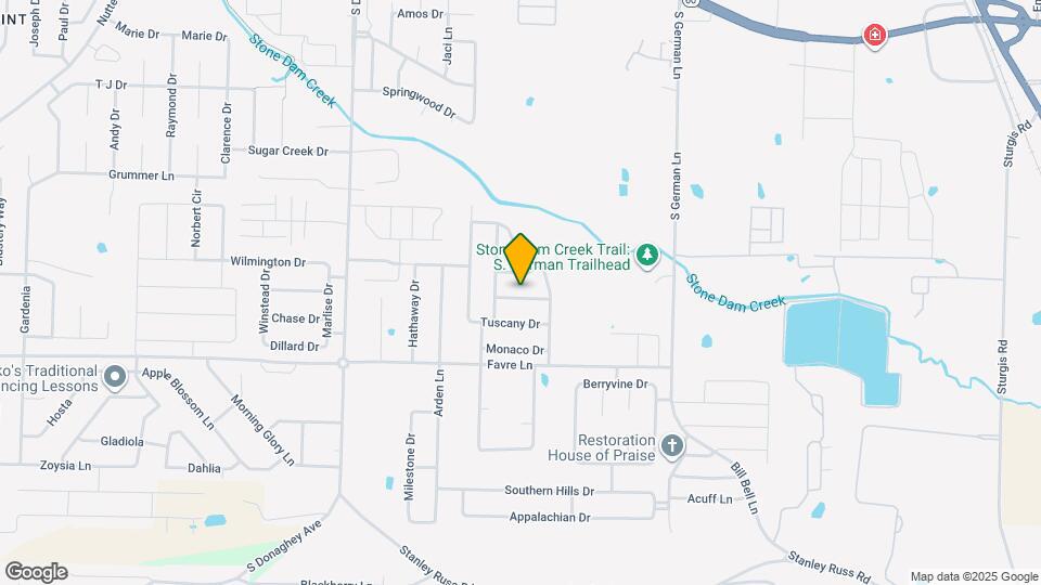 1750 Longfellow Dr Map and Location Details