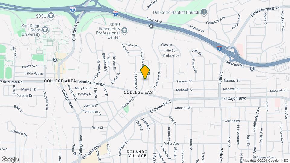 6505 Saranac St Mapa y Detalles de la Ubicación