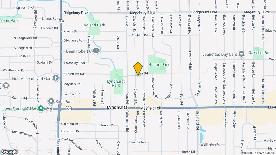 1343 Churchill Rd Map and Location Details