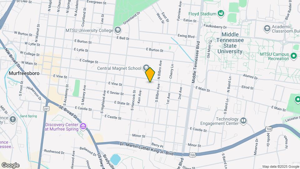 802 E Main St Map and Location Details