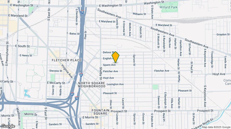 1240 Spann Ave Map and Location Details